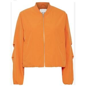 ICHI IHELISO JA Bomber Jacket size 38 Orange Full zip